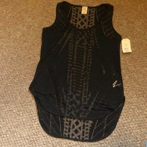 Black Sheer Tank Top